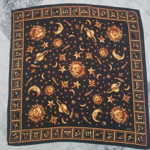 Gianni Versace astrology scarf vintage designer